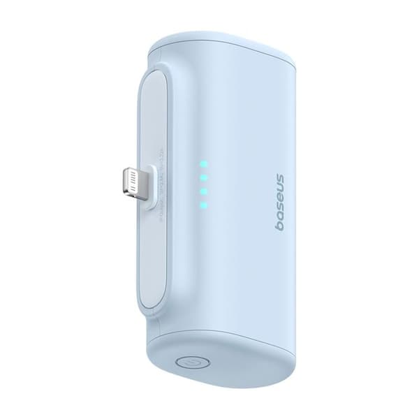 Strömbank - BASEUS - P10068307413-00 - 5000 mAh - 20 W - Typ C-kabel - Blå
