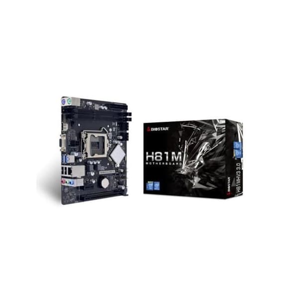 Moderkort - Biostar - H81MHV3 - Socket LGA1150 - Chipset Intel H81 - DDR3 SDRAM