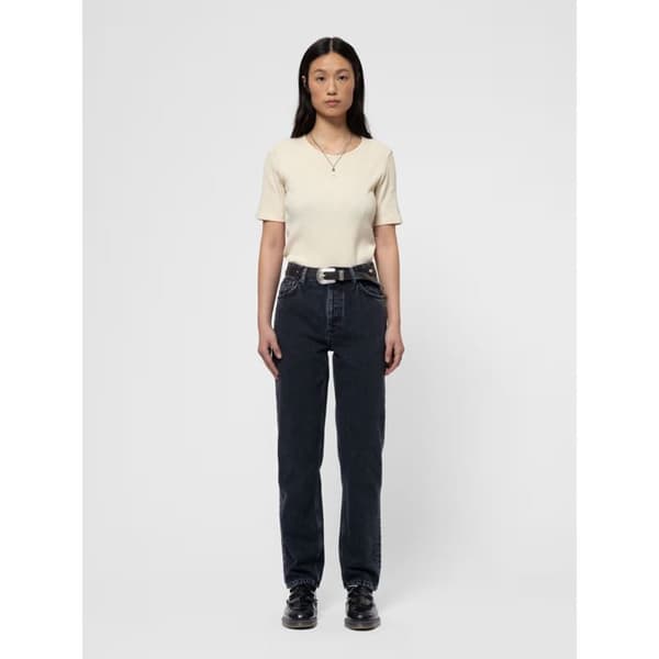 Jeans Regular dam Nudie Jeans Lofty Lo Black Vintage