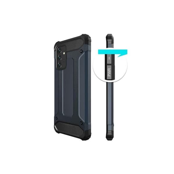 Hybridfodral Hurtel Armor för Samsung Galaxy A36 - Silver, TPU+PC