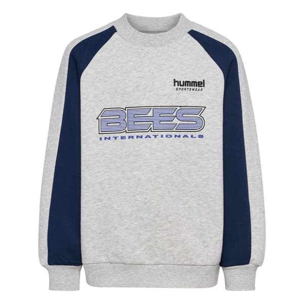 Hummel Iconic Crew BEES barntröja - ljusgrå melange