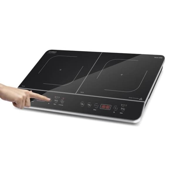 Induktionskokplatta - Touch - 3500 Watt - Glaskeramik - Dubbel - Taktile