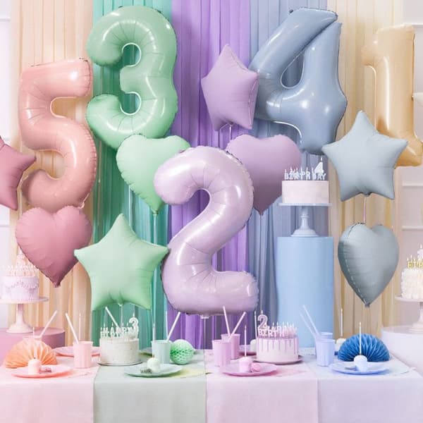 Lila aluminiumstjärnbalon 48 cm