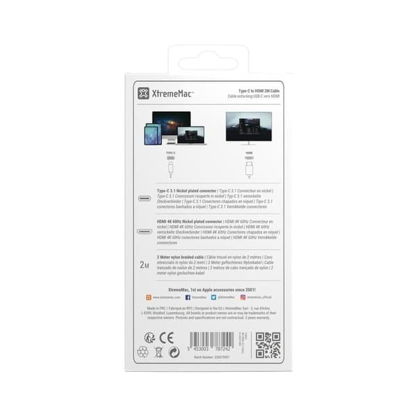 USB-C TILL HDMI KABEL 2M