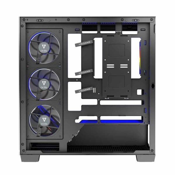 PC-chassi - MODECOM - Volcano Stellar 5F - Härdat glas - 5 ARGB-fläktar - USB-C