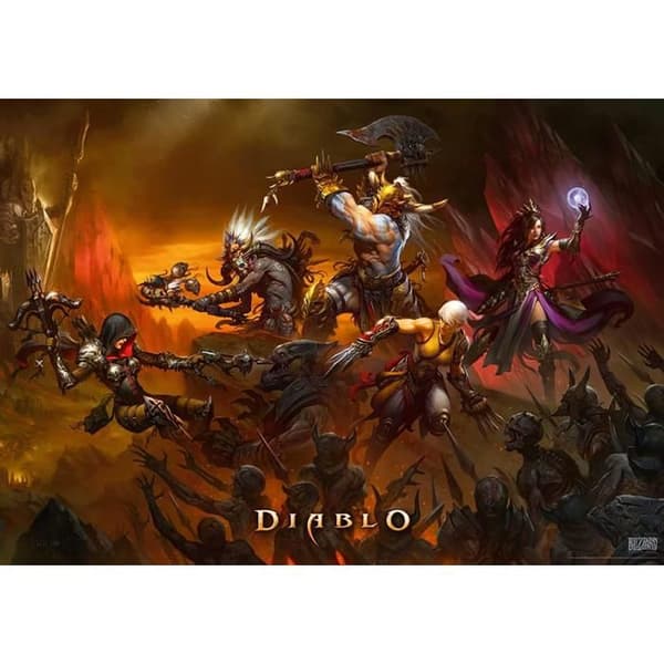 Diablo Heroes Battle Puzzle 1000 bitar