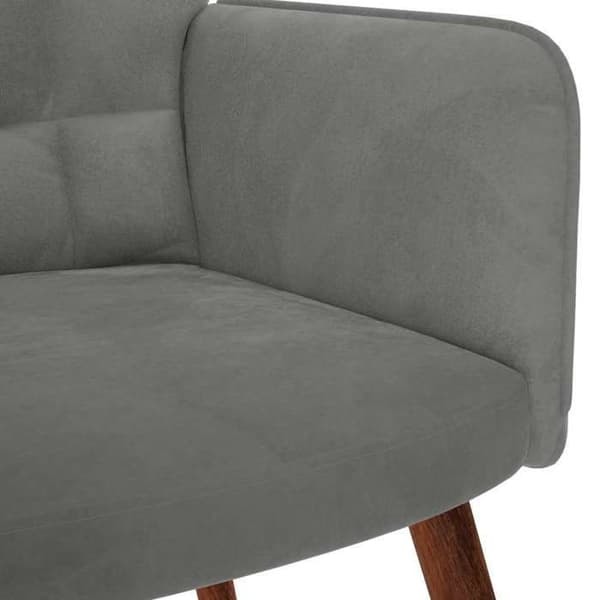 vidaXL Recliner Grå Sammet 4016811