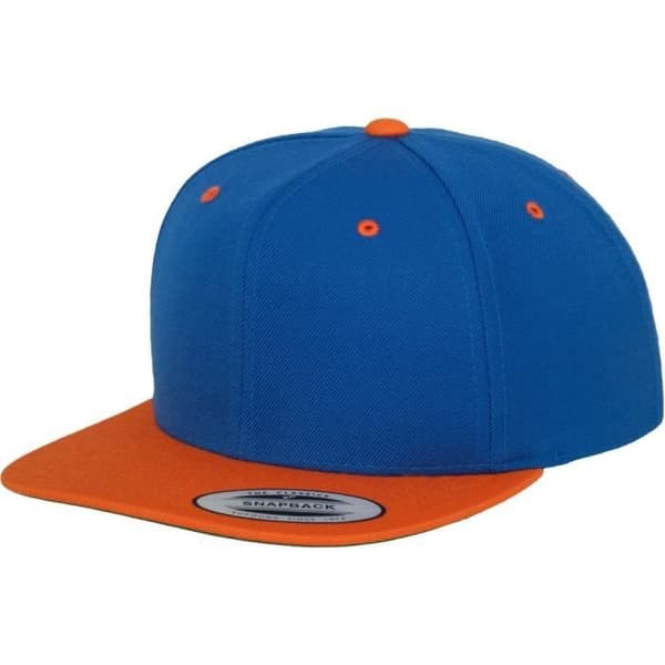 Flexfit Classic 2-Tone Snapback Cap - royal / o…
