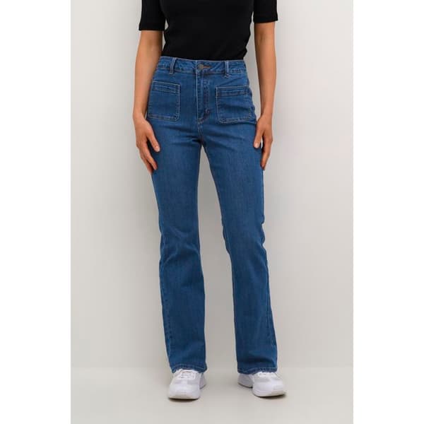Jeans med utsvängd ben kvinna KAFFE Sinem