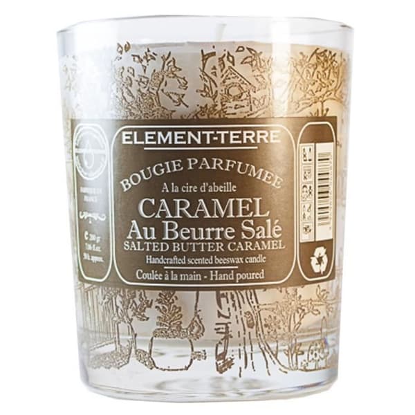 ELEMENT-TERRE Doftljus med saltat smör, karamell - 200g