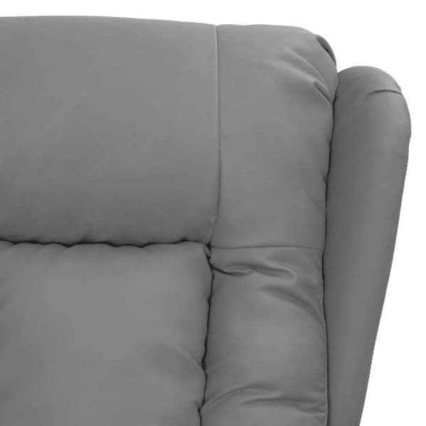 vidaXL Massagefåtölj Grå Konstläder 339079