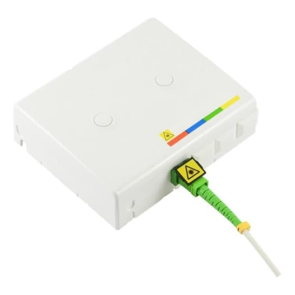 Fiberoptisk kabel - Gratis - SC-APC till SC-UPC - 50M - Singlemode - Vit