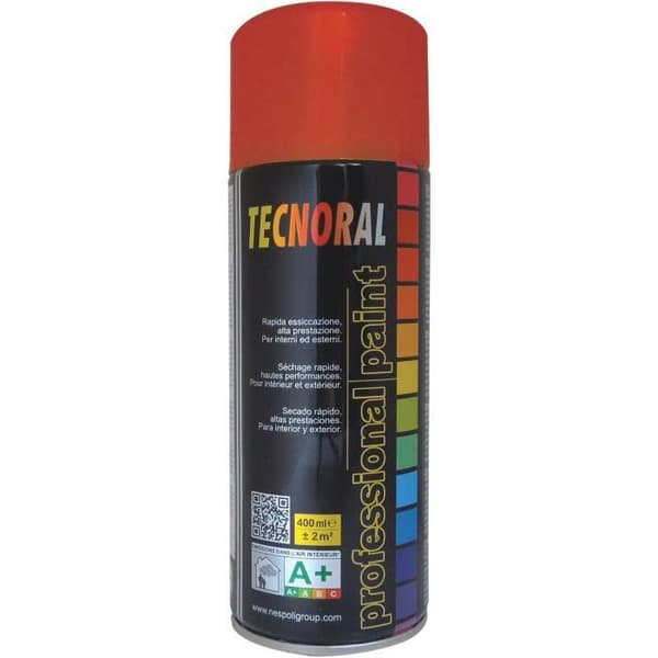 TECNORAL aerosolfärgspray - Brilliant Fire Red