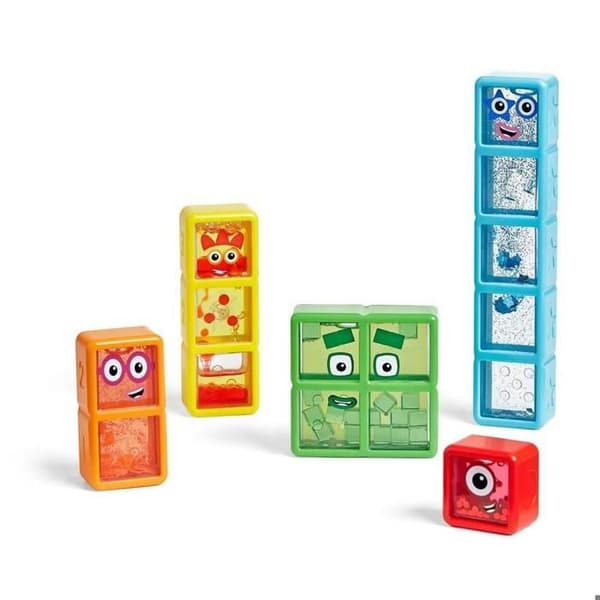 Sensoriska flaskor - Numberblocks® från 1 till 5 - Set 5 - Svart - Från 3 år