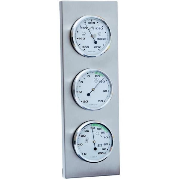 Analog väderstation - 197 THB - Rostfritt stål - Grå - Utan sond - Termometer