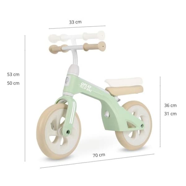 Draisienne Tech Menthe - QPLAY - Grön - Plast - Från 18 månader