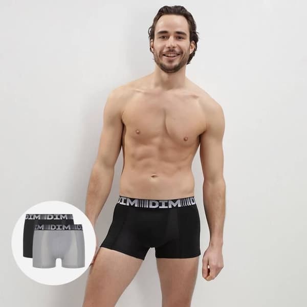 Pack med 2 Boxers i 3D Flex Air Bomull