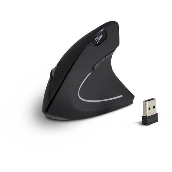 Mus - INTER-TECH - KM-206R - Optisk 1600 DPI - Trådlös + USB - Ambidextrös
