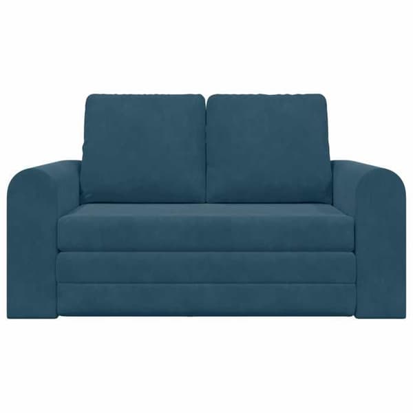 vidaXL Soffbädd Blå 148 x 71 x 83 cm Sammet 4106683