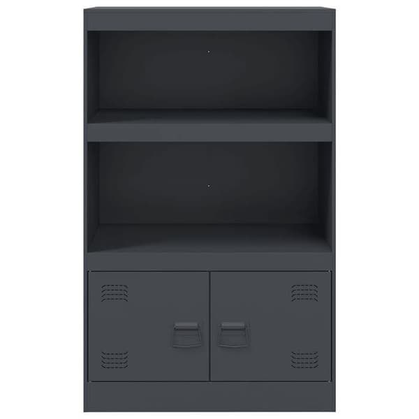 vidaXL Buffé antracit 67x39x107 cm stål 841669