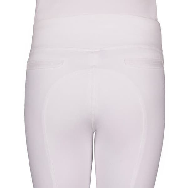 Ridsportleggings med grepp för barn QHP Kae - vit