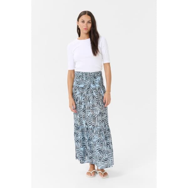 Kvinna KAFFE Maxi Smock Kjol