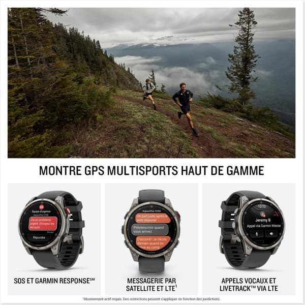 Multisport GPS-klocka - GARMIN - fenix 8 PRO - 47mm/51mm - Bluetooth - Batteritid 27 dagar