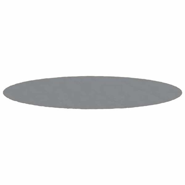vidaXL Ljusgrå Poolöverdrag Ø500 cm Polyester Geotextil 94229