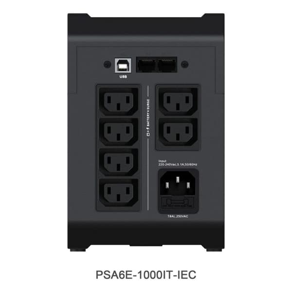 Vertiv PSA6E-1000IT-IEC Svart