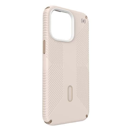 Coque - Speck - Predisio2 Grip - iPhone 15 Pro Max - Beige/Guld - Högt skydd