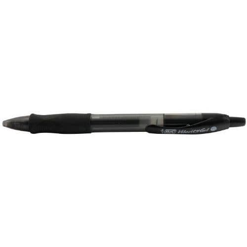 Bic Velocity Gel Kulspetspenna Gel Ink Medium Point Black Pack om 12