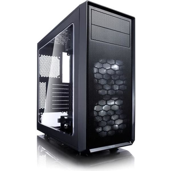 FRACTAL DESIGN PC CASE Focus G - Medium Tower - Svart - Härdat glas - ATX-format (FD-CA-FOCUS-BK-W)