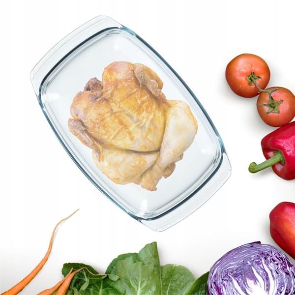 Ugnsform - KADAX - Rektangulär - Värmebeständigt glas - 4,1 L - Diskmaskinssäker