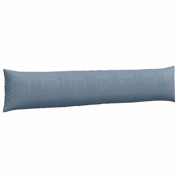 Soffkuddar - VIDAXL - Set om 2 - Blå ribbad sammet - 200 x 40 x 20 cm - Rektangulär