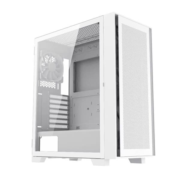 Mellanstor ATX-chassi - Montech - Air 1000 Lite - Vit - Glasfront - Utmärkt Ventilation