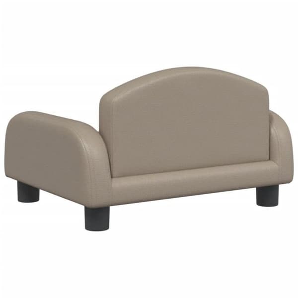 vidaXL Barnsoffa cappuccino 50x40x30 cm konstläder 3196378