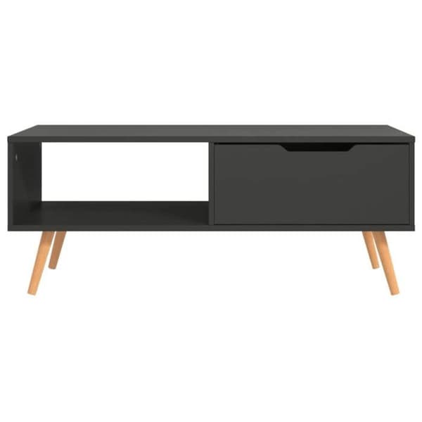 vidaXL Soffbord Grå 100x49,5x43 cm Spånskiva