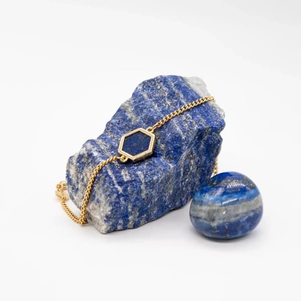 Armband Hexalia i lapis lazuli