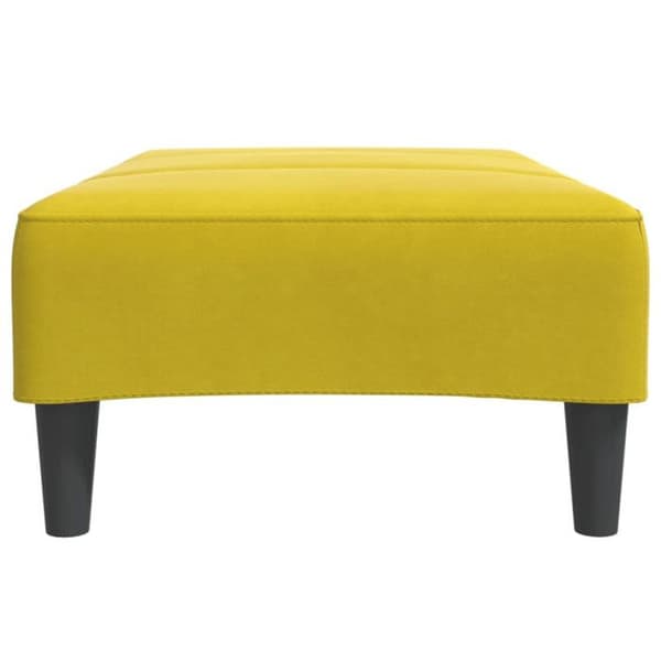 Repose pied gul 77x55x31 cm sammet