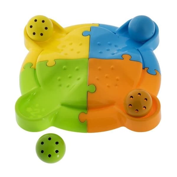 CHICCO Stack & Fun staplingsspel med 5 spellägen och 4 färgglada bollar