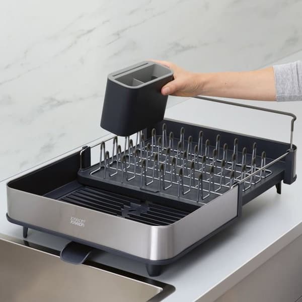 JOSEPH JOSEPH SET SINK ORGANISATION SCOLAPIATTI+DISPENSER FÖR TVÅL GRÅ