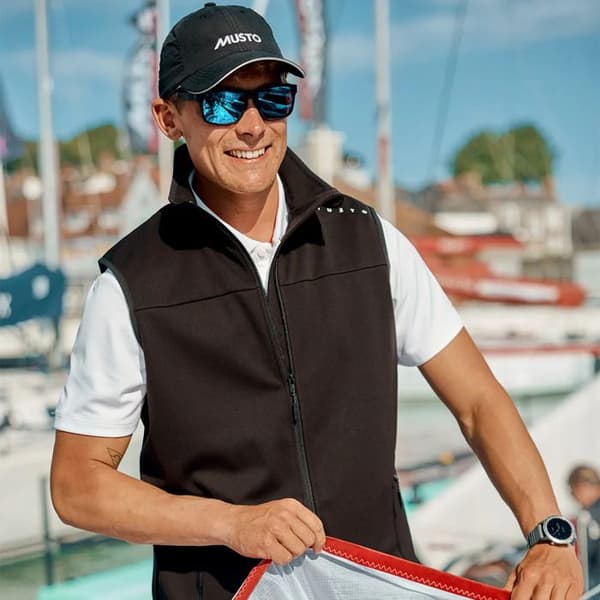Musto Evo Crew Softshell Väst - Svart - XL