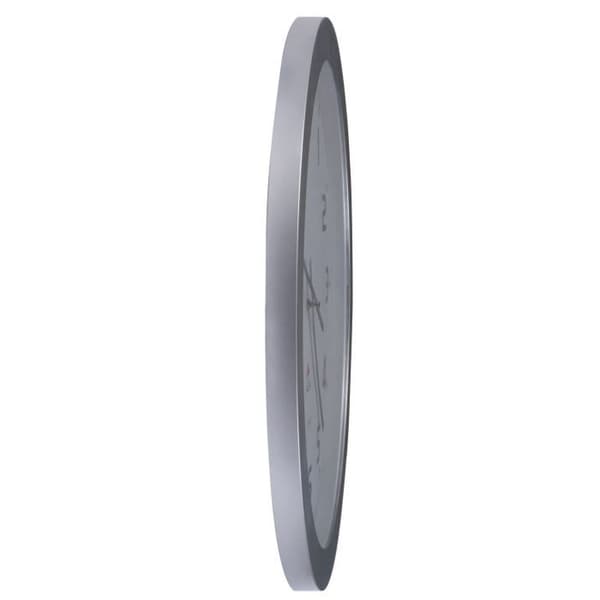 ALBA gigantisk rund väggklocka - Ø 60 cm - Metallgrå