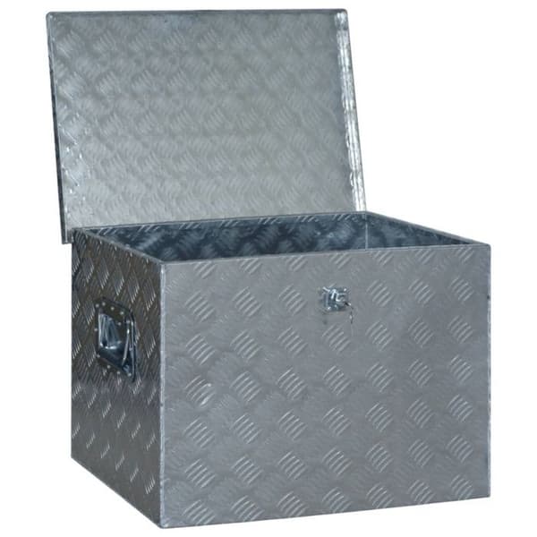 vidaXL Aluminiumlåda 610x430x455 mm Silver