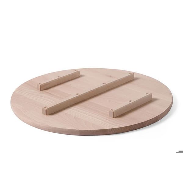 Pizzaställ - HENDI - Bokträ - Spår 6 delar - Brun