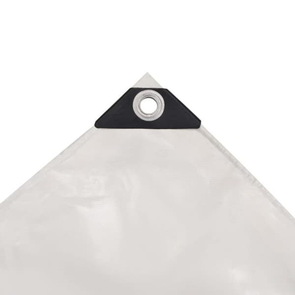 vidaXL Presenning 650 gsm 4 x 8 m Vit