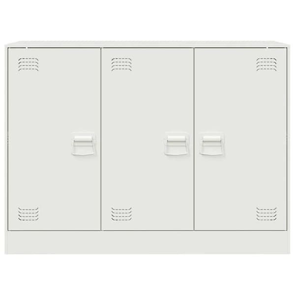 vidaXL Buffé vit 99x39x73 cm stål 841726
