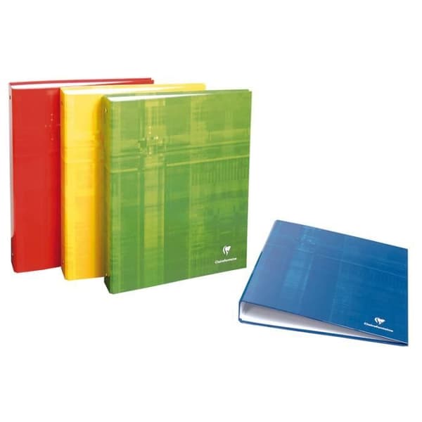 Mapp - CLAIREFONTAINE - 4 ringar - 80mm - 21x29,7 cm - A4