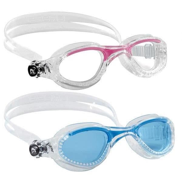 Cressi Flash Medium Clear - Simglasögon för vuxna unisex, okrossbara UV-repfria linser
