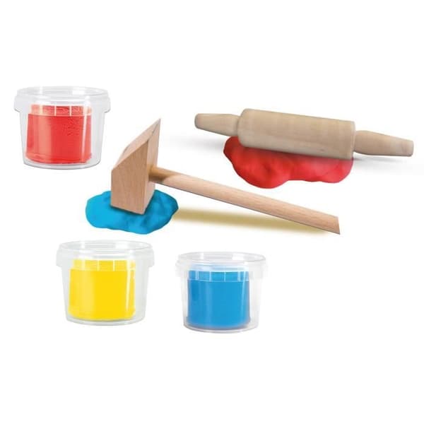 SES CREATIVE Modelllera med verktyg - 3 x 90 g